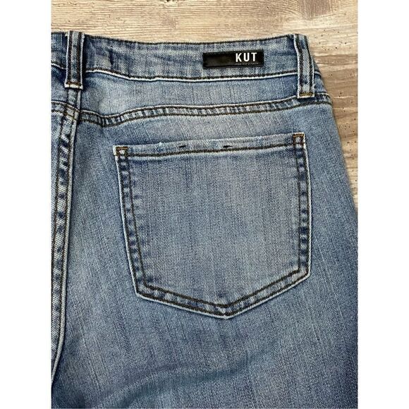 Kut From The Kloth Jeans Catherine Boyfriend Capri Cropped Cuffed Women’s Size 4 - Picture 8 of 8